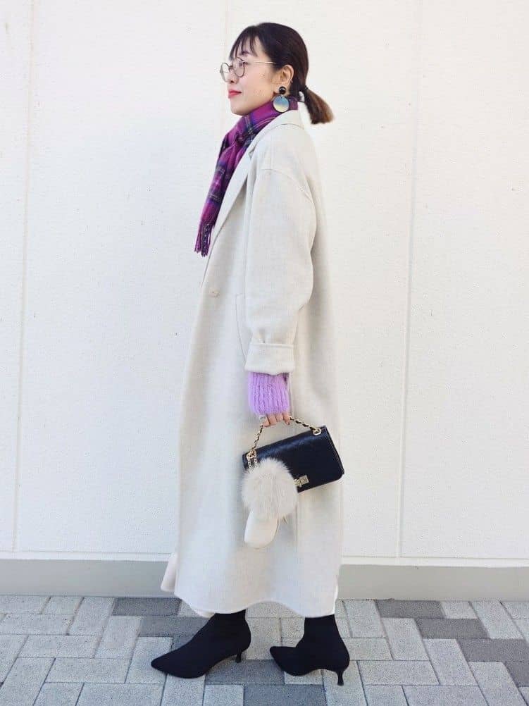 MUTSUKOさんの「UNTITLED｜【ロング丈/軽やか】テーラード　リバーコート」を使ったコーディネート