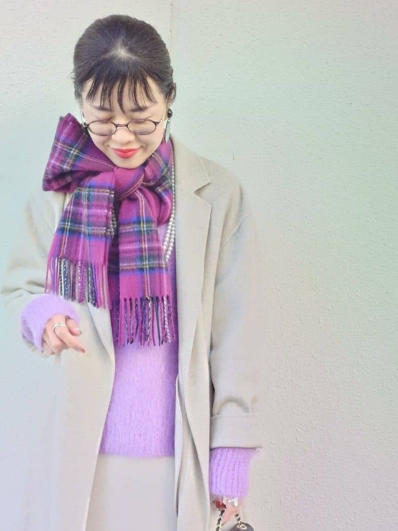 MUTSUKOさんの「UNTITLED｜【ロング丈/軽やか】テーラード　リバーコート」を使ったコーディネート