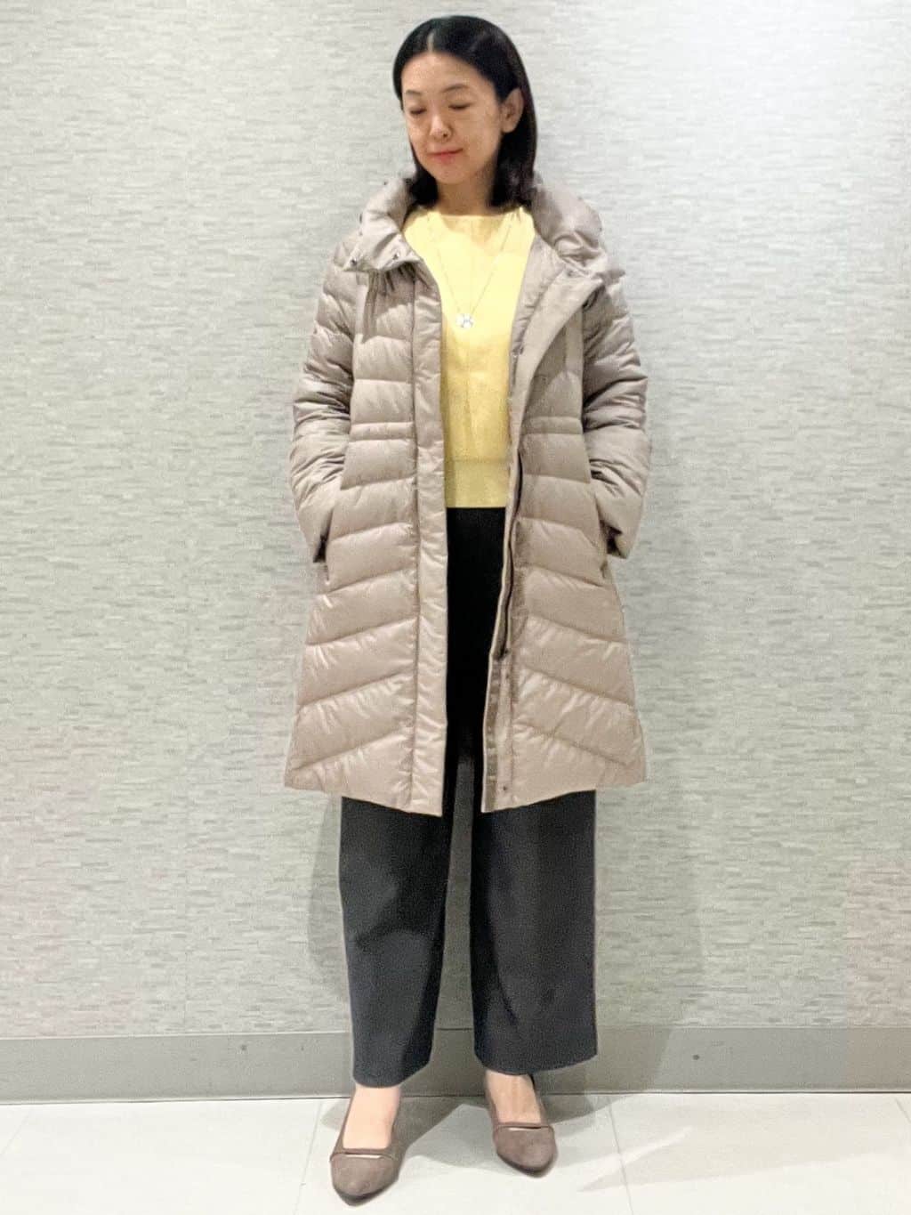 marikoさんの「Reflect｜【SS-4Lサイズ／ウエスト調整可】フーデッドロングダウンコート」を使ったコーディネート