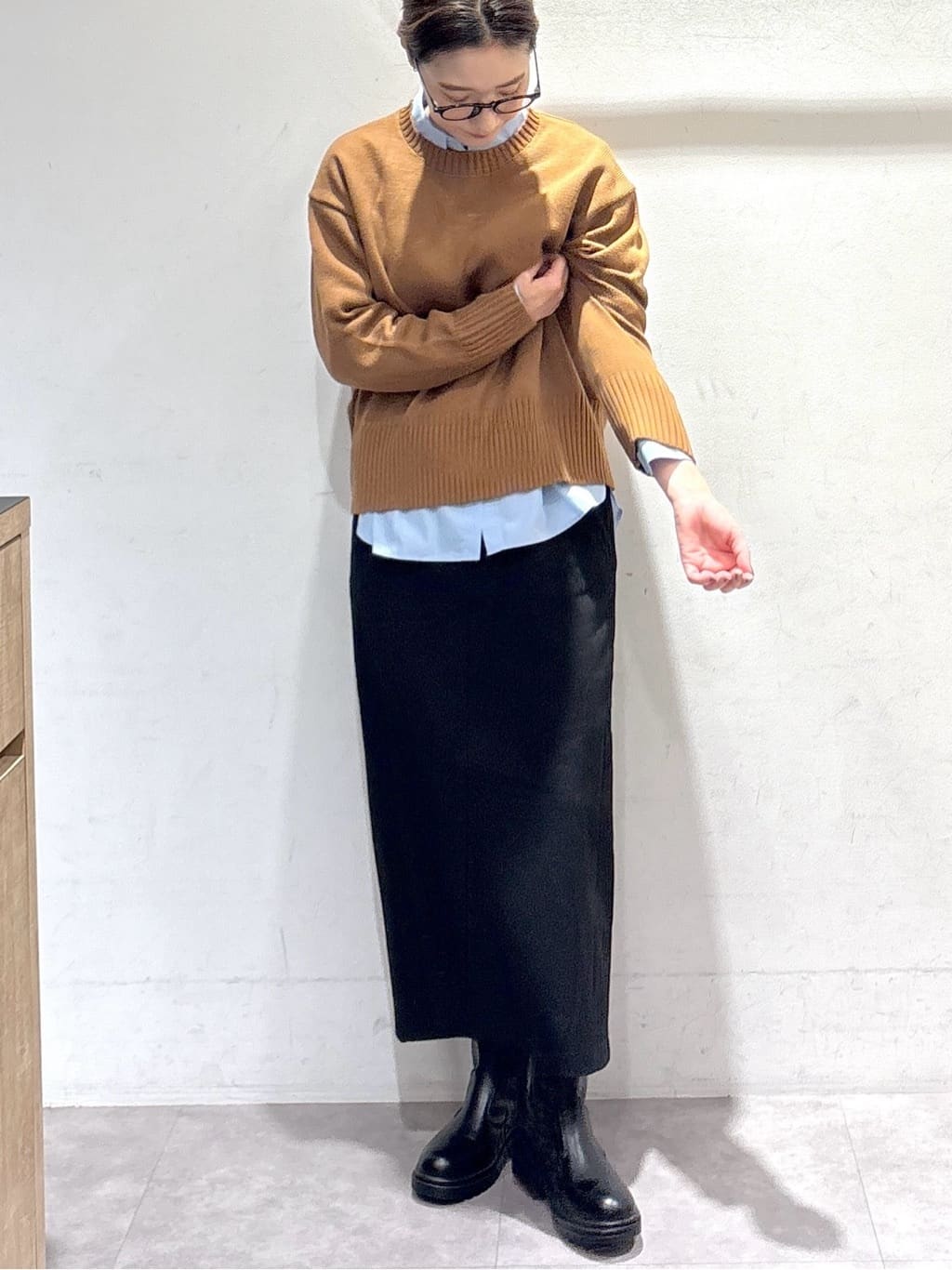 たけねぇさんの「OPAQUE.CLIP｜ポケット刺繍レギュラーカラーシャツ【洗濯機OK】」を使ったコーディネート