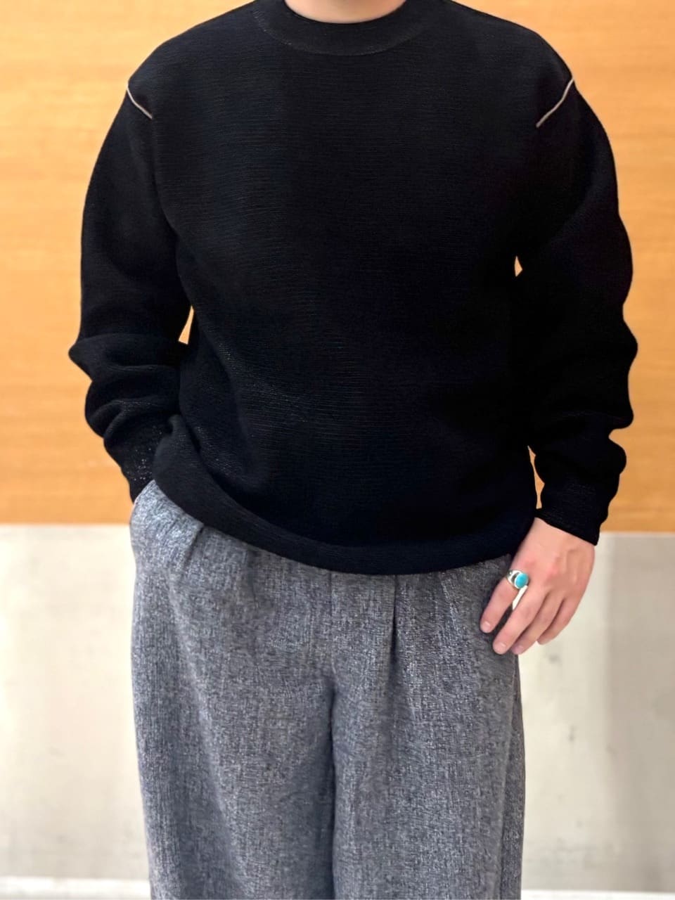 タニさんの「THE SHOP TK｜【大人の上品カジュアルを叶える】ハグするニット 洗濯機OK／6色展開」を使ったコーディネート