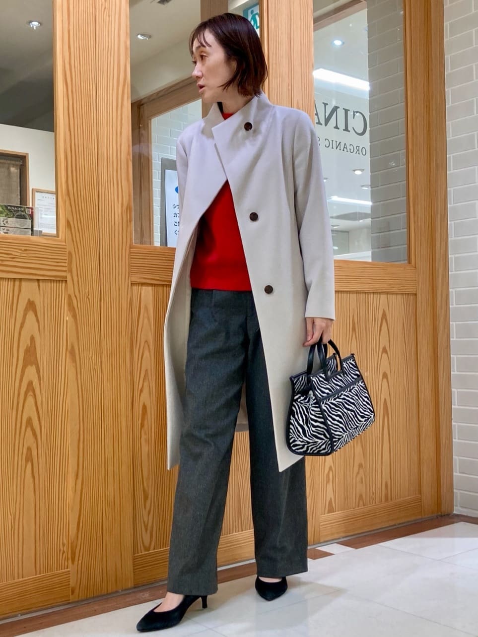 ゆうさんの「UNTITLED｜【日本製／2WAY衿】スタンドカラー ロングコート」を使ったコーディネート