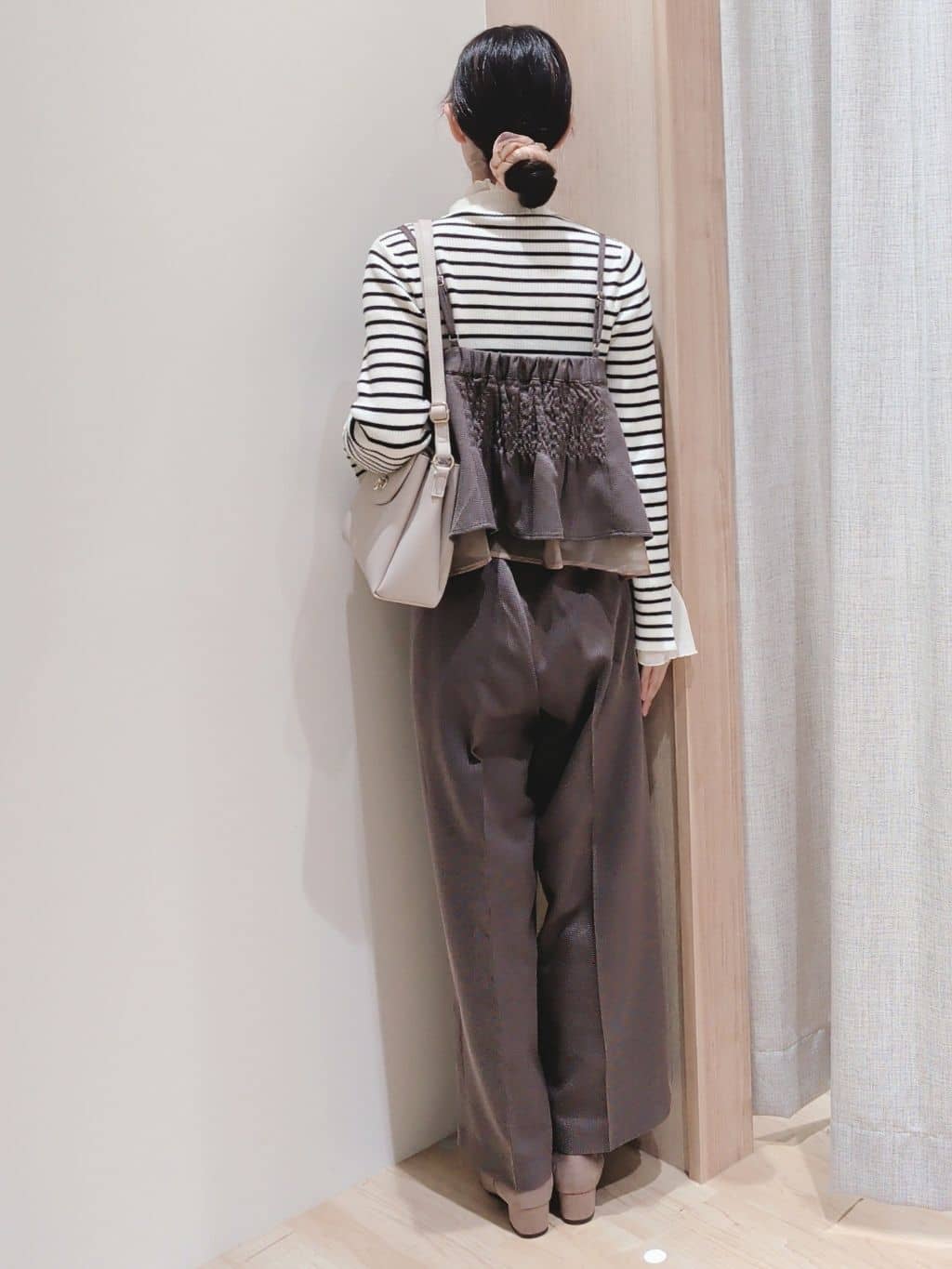 Yuiさんの「grove｜プリーツレイヤードニットプルオーバー」を使ったコーディネート
