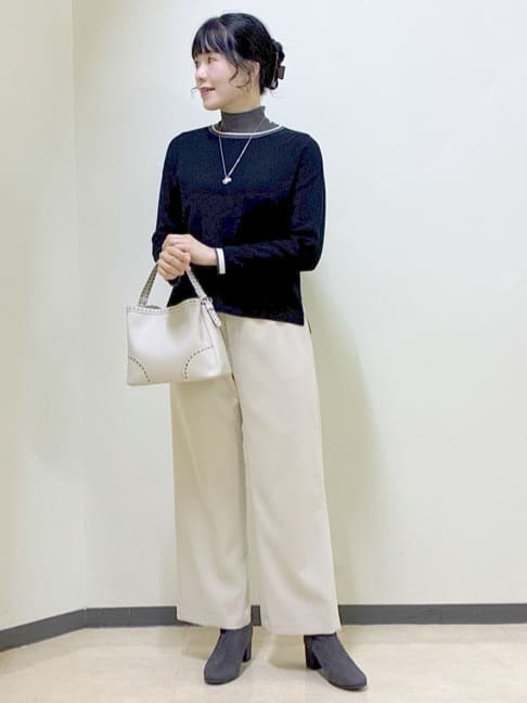  beni_gingerさんの「Reflect｜【SS-4Lサイズ／衿が顔に当たらない◎】スタンドネックミドルコート」を使ったコーディネート