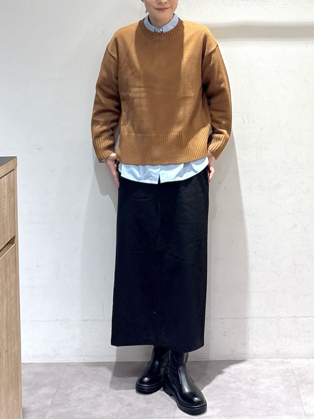 たけねぇさんの「OPAQUE.CLIP｜ポケット刺繍レギュラーカラーシャツ【洗濯機OK】」を使ったコーディネート