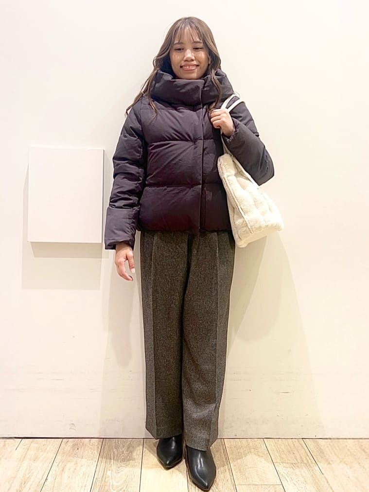 Ririさんの「index｜KAWADAダウンショートコート【撥水／洗濯機OK／静電気防止裏地】《XS～LL》」を使ったコーディネート