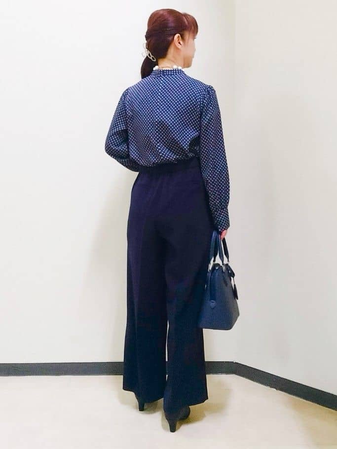 花さんの「Reflect｜【SS-4Lサイズ】ドットプリントブラウス」を使ったコーディネート