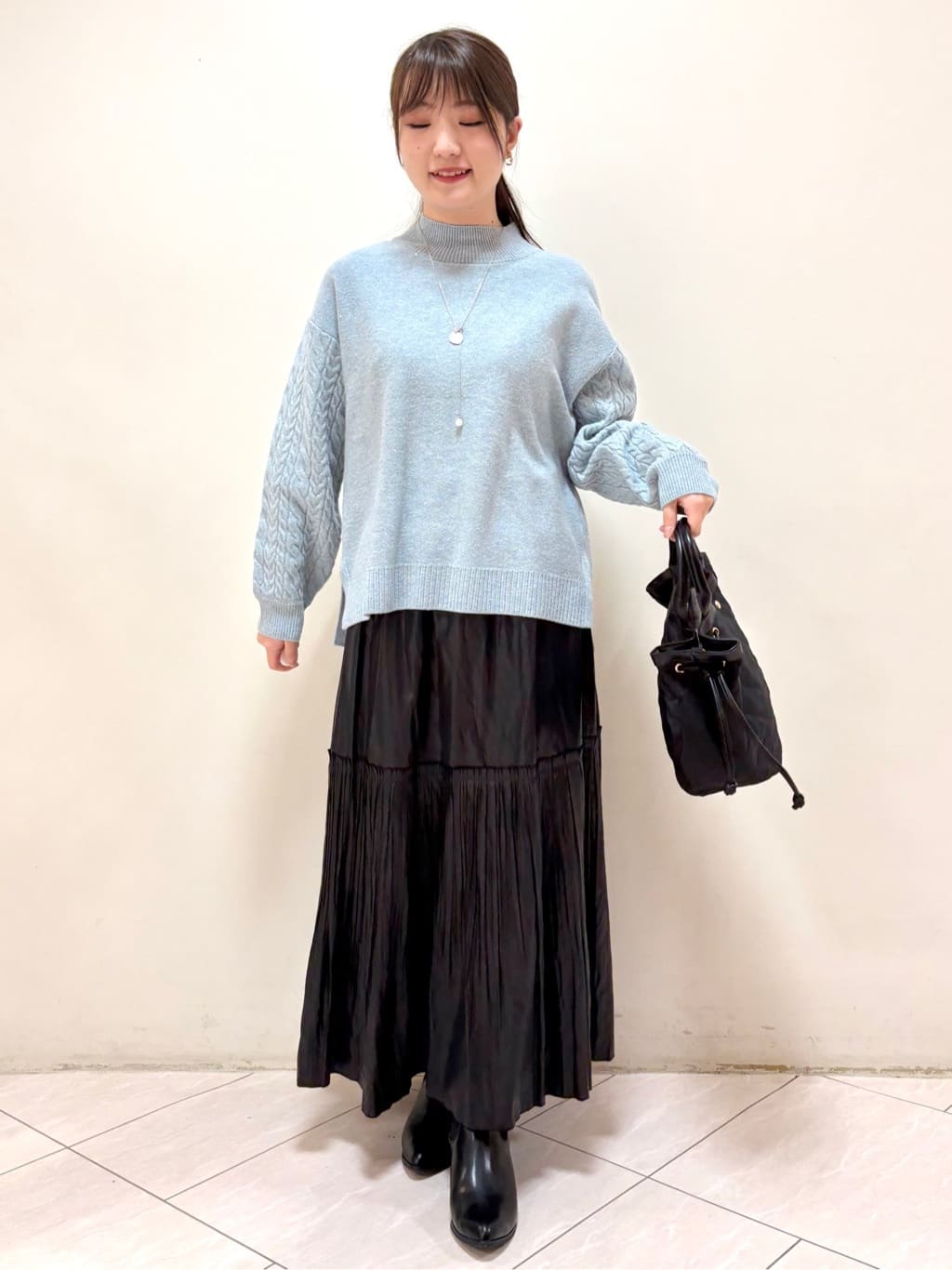 mikiさんの「Reflect｜【腰周りすっきり◎】プリーツギャザースカート」を使ったコーディネート