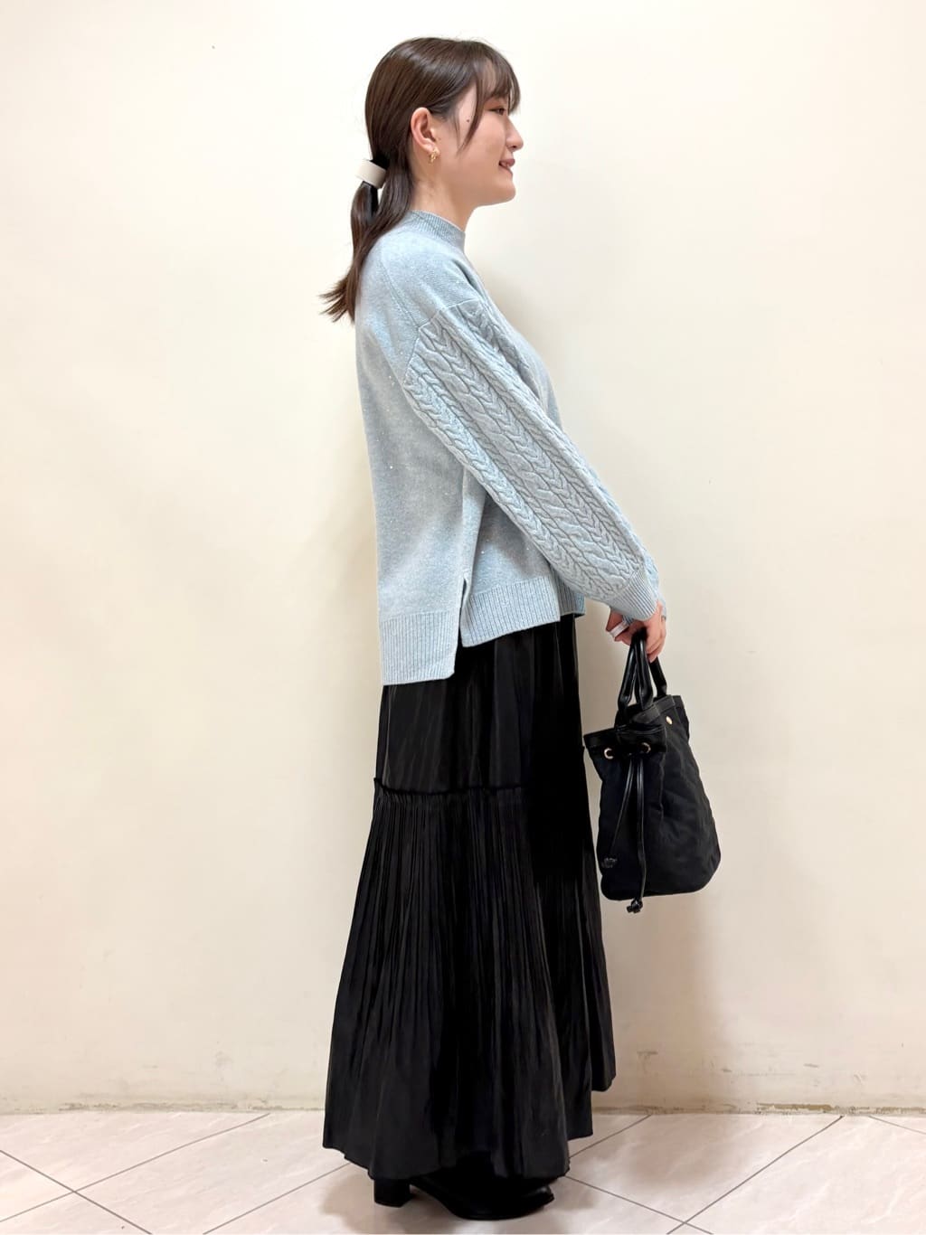 mikiさんの「Reflect｜【腰周りすっきり◎】プリーツギャザースカート」を使ったコーディネート