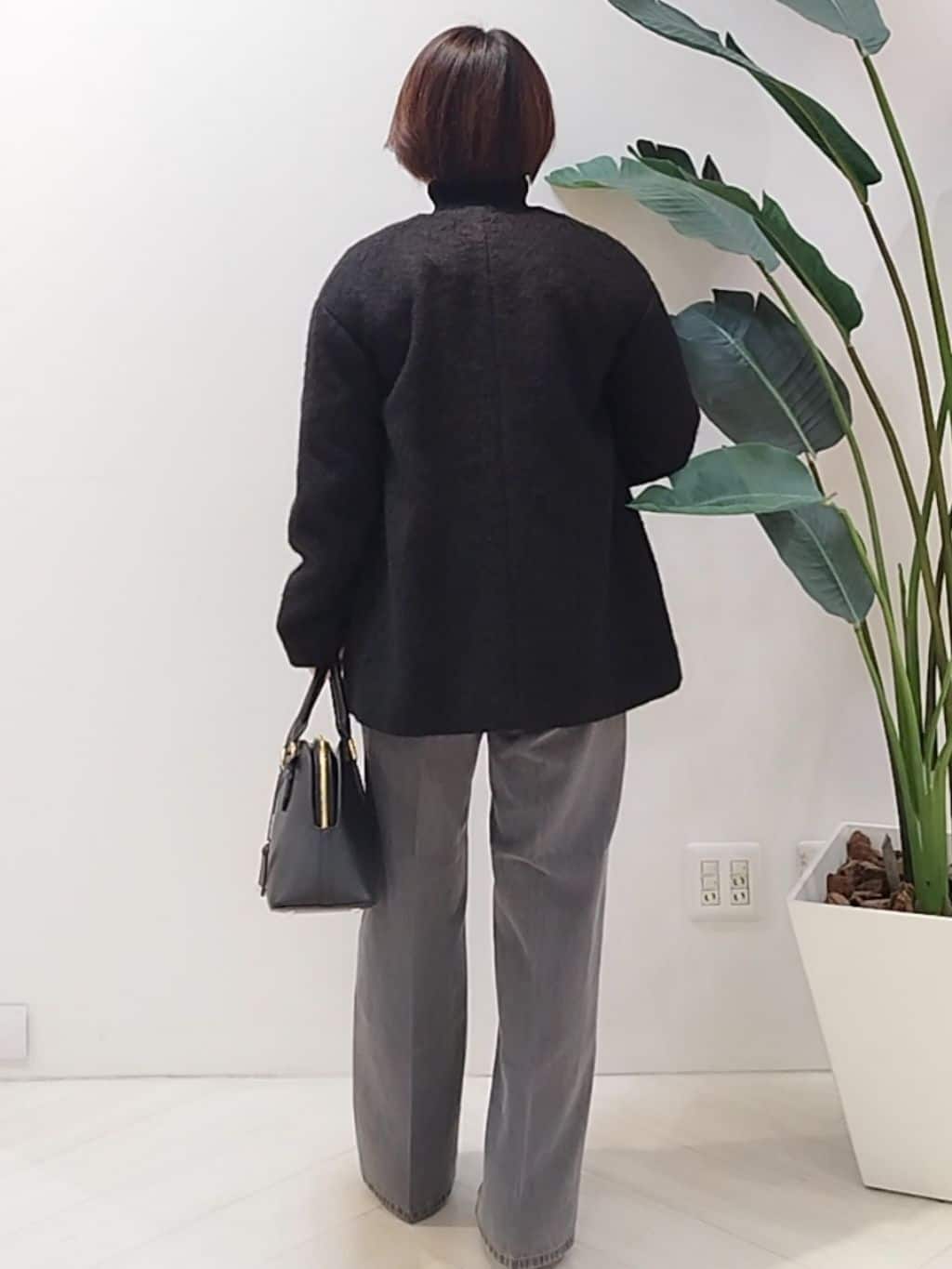 s u g iさんの「UNTITLED｜【手洗い可／日本製／ジャージ素材／セットアップ可】ラメ意匠素材トップス」を使ったコーディネート