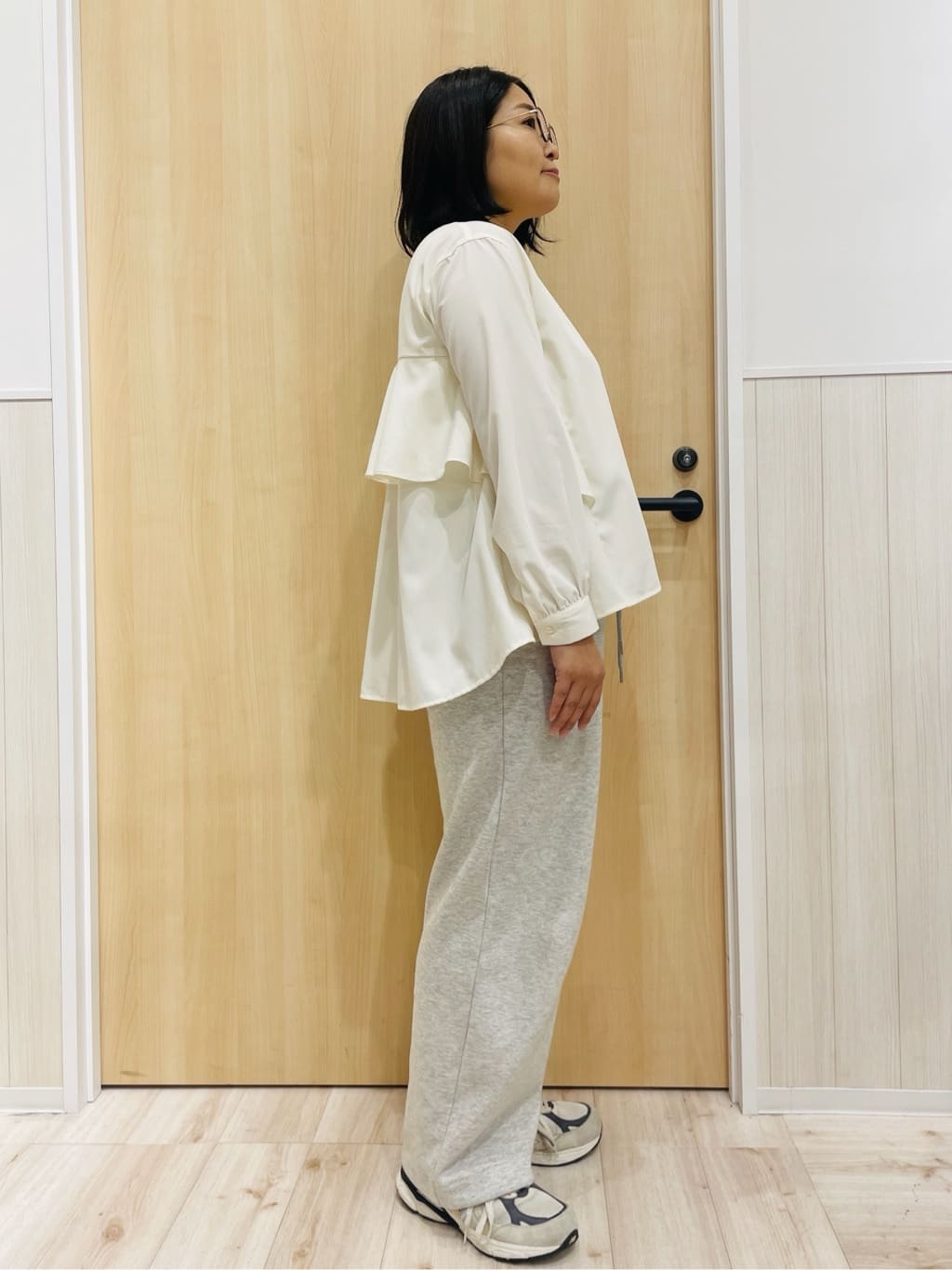 すーさんの「SHOO･LA･RUE｜【洗濯機可/撥水/リバーシブル】 ノーカラー中綿ブルゾン」を使ったコーディネート