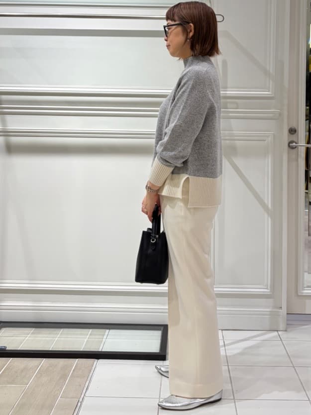 AKKOさんの「UNTITLED｜【8色展開/洗える】ウールカシミヤ ハイネックニット」を使ったコーディネート