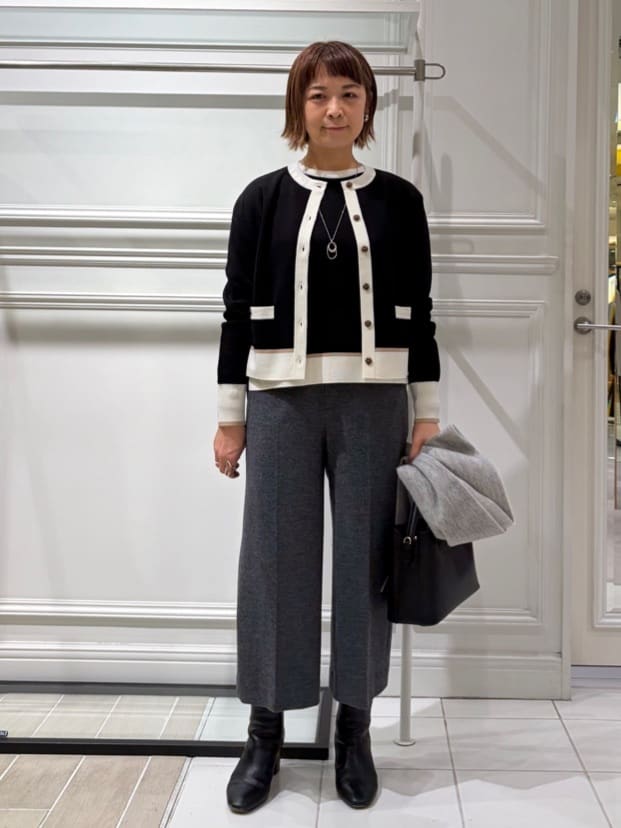 AKKOさんの「UNTITLED｜【アンサンブル可/洗える】ウールミラノリブニット」を使ったコーディネート