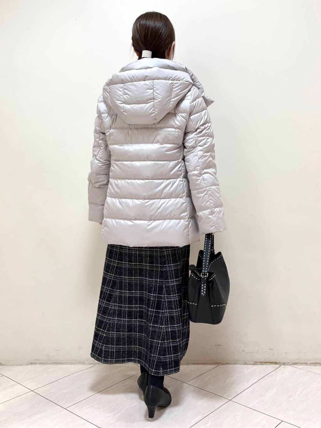 mikiさんの「Reflect｜【SS-4Lサイズ】フーデッドミドルダウンコート」を使ったコーディネート