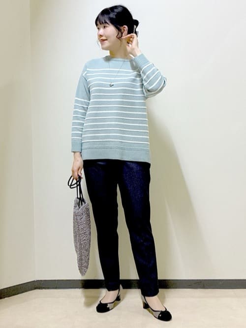  beni_gingerさんの「Reflect｜【高身長さんに嬉しい長め丈追加！／私のパンツ／すっきり見え◎】テーパードパンツ」を使ったコーディネート