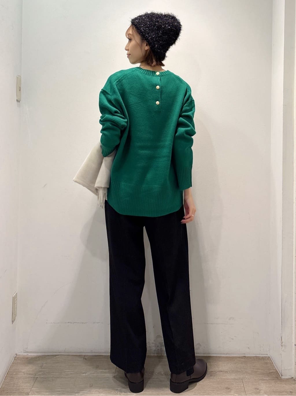 ぶまりんさんの「OPAQUE.CLIP｜ウォームタッチ イージーワイドパンツ【洗濯機洗OK／ストレッチ】≪SS～LL≫」を使ったコーディネート