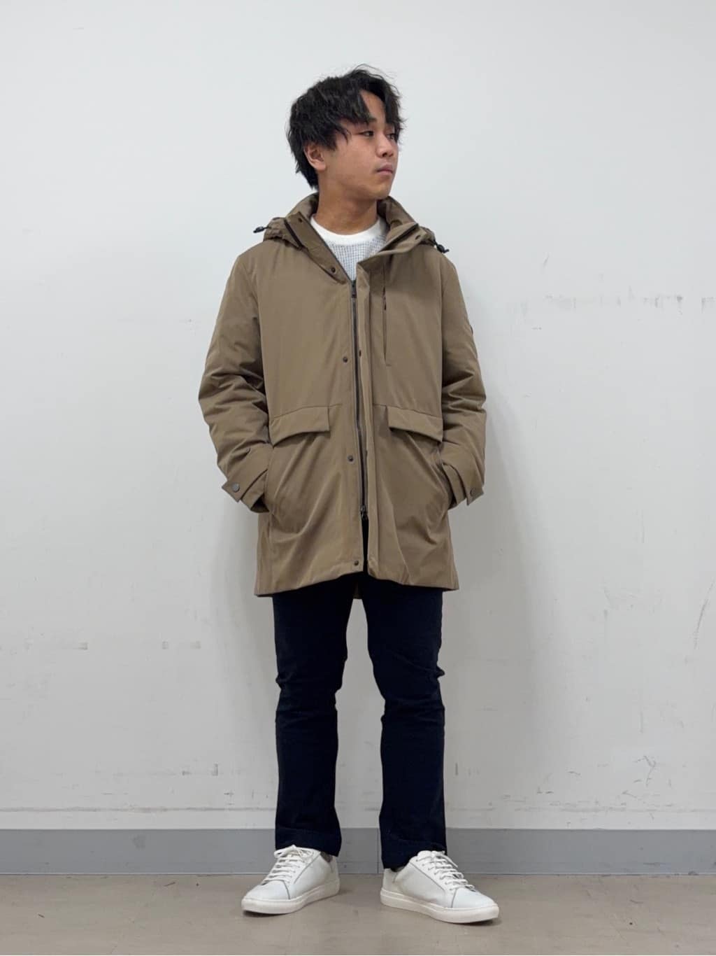 Hiroさんの「TAKEO KIKUCHI｜【None Of Stress】ストレッチ ダウンブルゾン」を使ったコーディネート