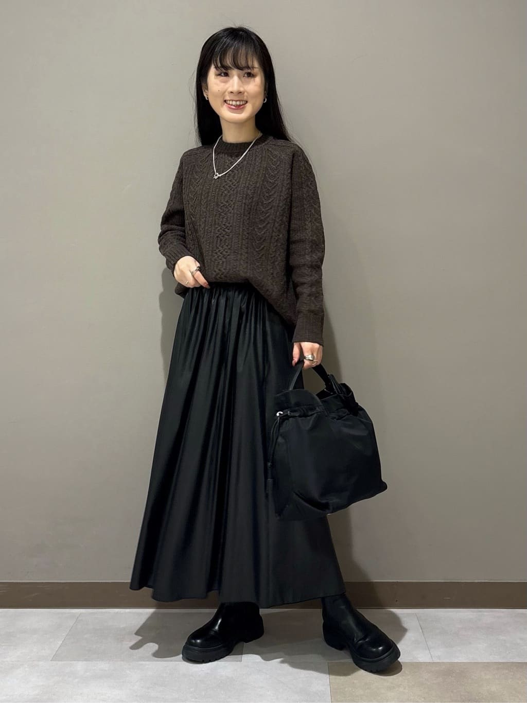 KEIKOさんの「INDIVI｜【超軽量／蓄熱】ライトパフチェスターコート」を使ったコーディネート