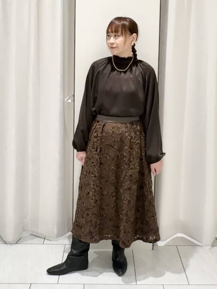 ʏᴜᴋɪᴋᴏさんの「UNTITLED｜【ジャケット風/メタルボタン】アルパカ混シャギーカーディガン」を使ったコーディネート
