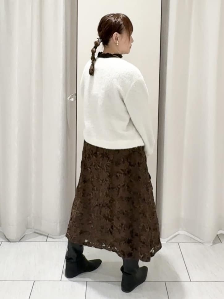 ʏᴜᴋɪᴋᴏさんの「UNTITLED｜【ジャケット風/メタルボタン】アルパカ混シャギーカーディガン」を使ったコーディネート