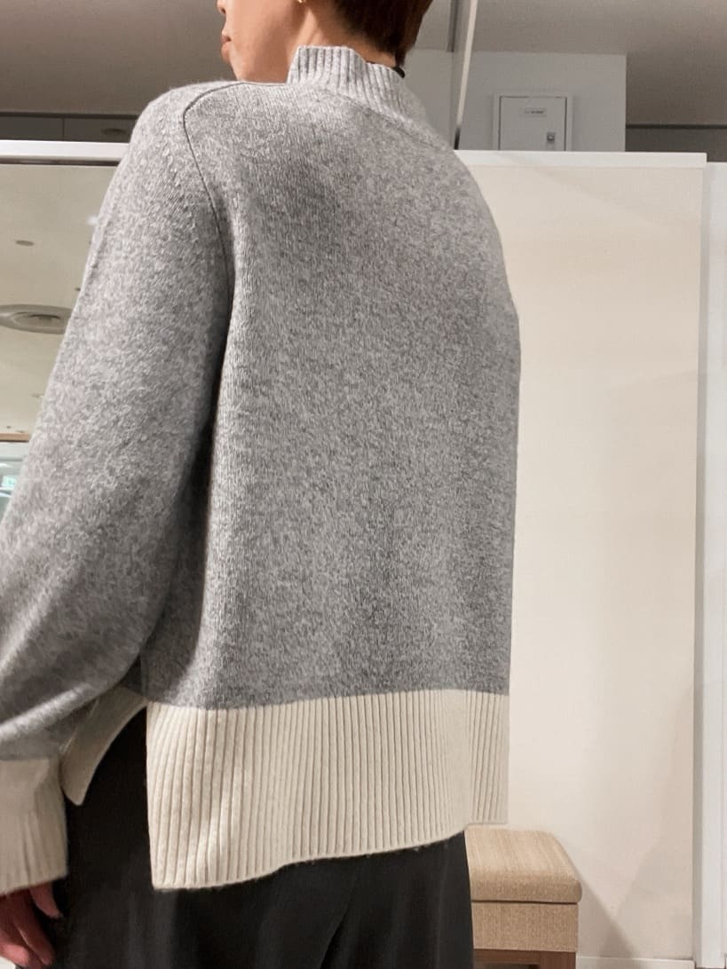 IWAMOさんの「UNTITLED｜【8色展開/洗える】ウールカシミヤ ハイネックニット」を使ったコーディネート
