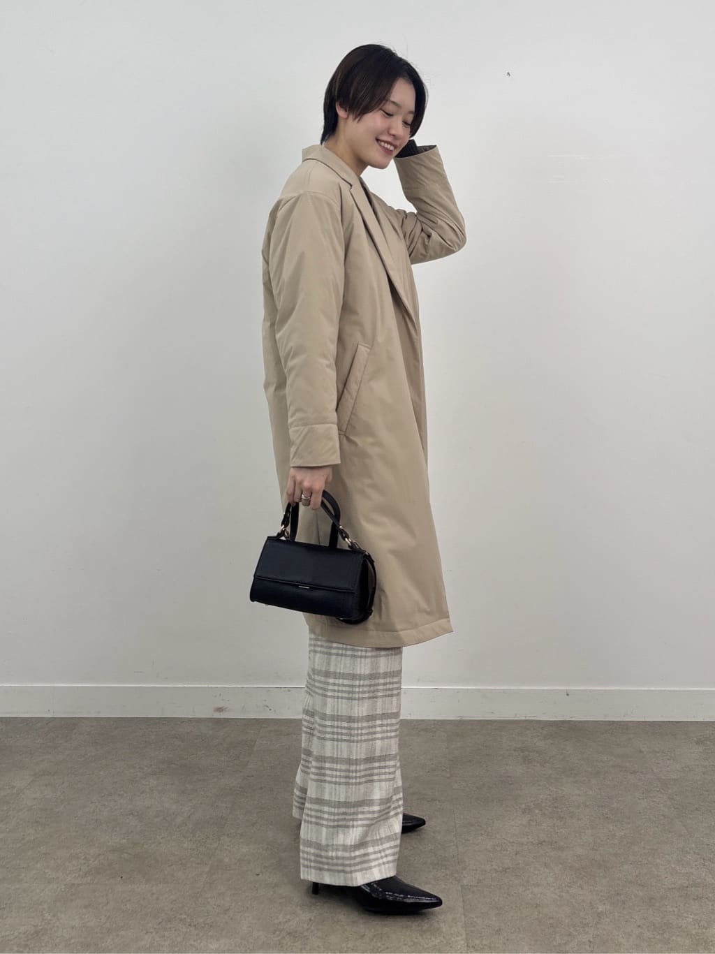 kanaeさんの「INDIVI｜【超軽量／蓄熱】ライトパフチェスターコート」を使ったコーディネート
