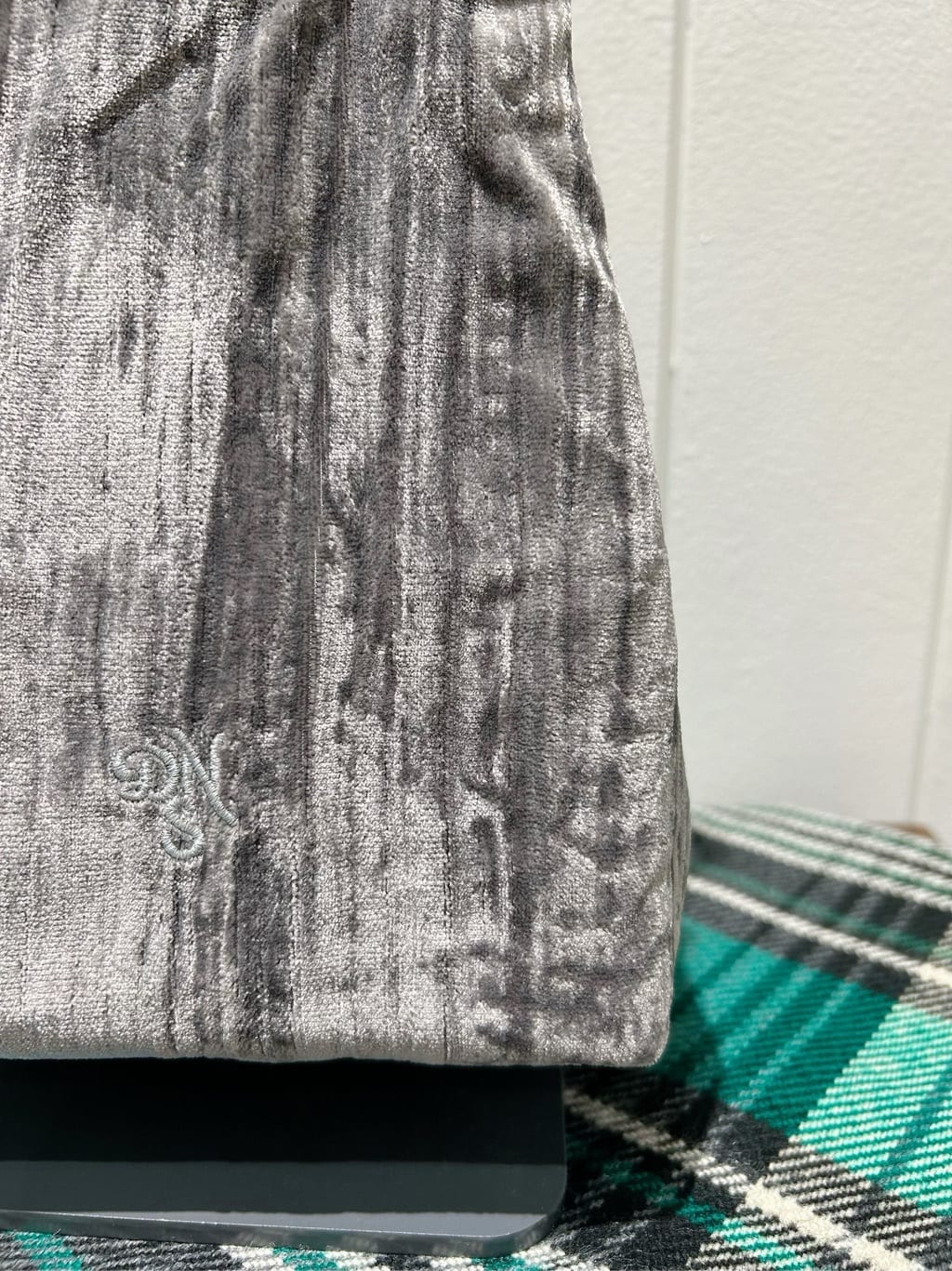 YOUKOさんの「Dessin｜ベロア巾着バッグ」を使ったコーディネート