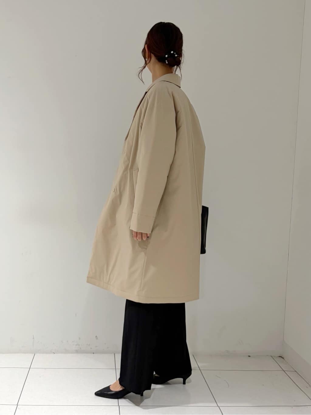 shioriさんの「INDIVI｜【超軽量／蓄熱】ライトパフチェスターコート」を使ったコーディネート