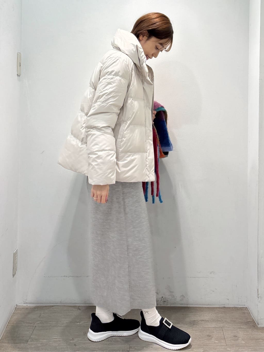 ぶまりんさんの「OPAQUE.CLIP｜アート柄シャギーニット【洗濯機OK】」を使ったコーディネート