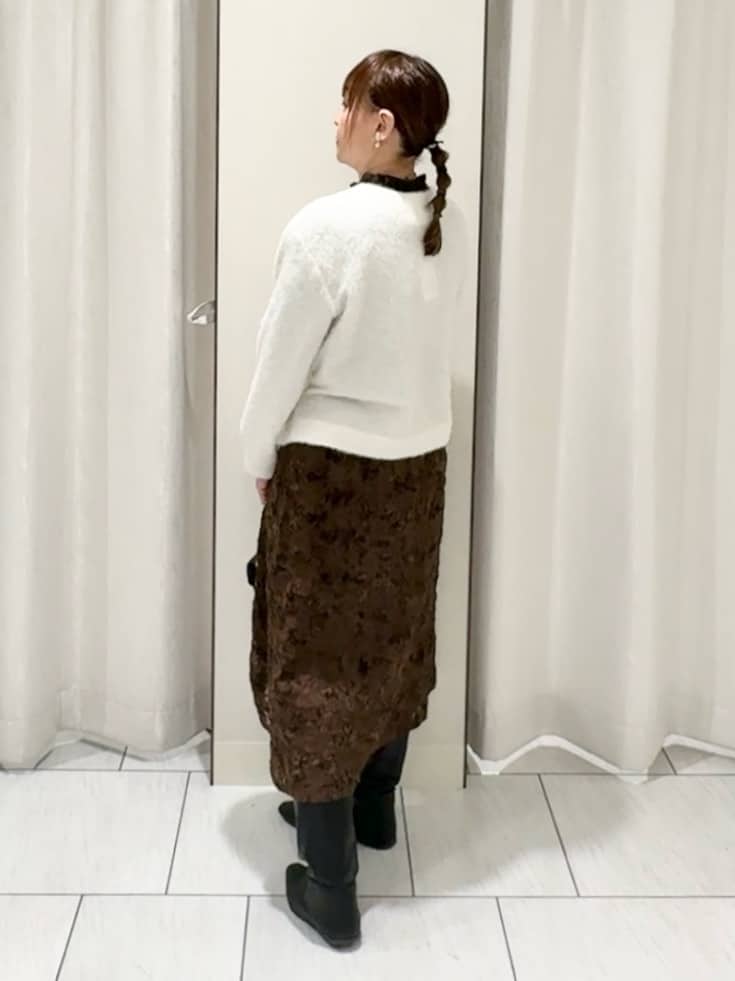 ʏᴜᴋɪᴋᴏさんの「UNTITLED｜【ジャケット風/メタルボタン】アルパカ混シャギーカーディガン」を使ったコーディネート