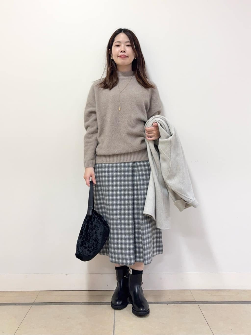 asamiさんの「UNTITLED｜【ロング丈/軽やか】テーラード　リバーコート」を使ったコーディネート