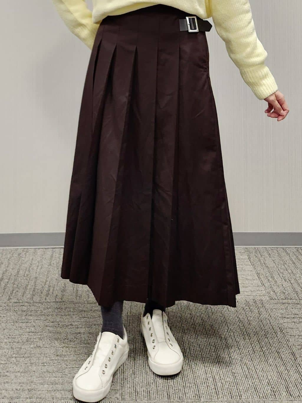 naraさんの「Dessin｜【洗える】ワイドプリーツスカート」を使ったコーディネート