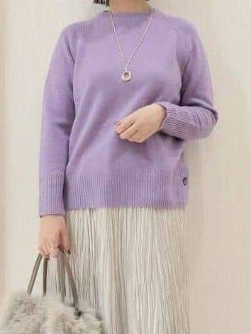 naokoさんの「UNTITLED｜【重ね着もおすすめ/洗える】ウールカシミヤ クルーネックニット」を使ったコーディネート