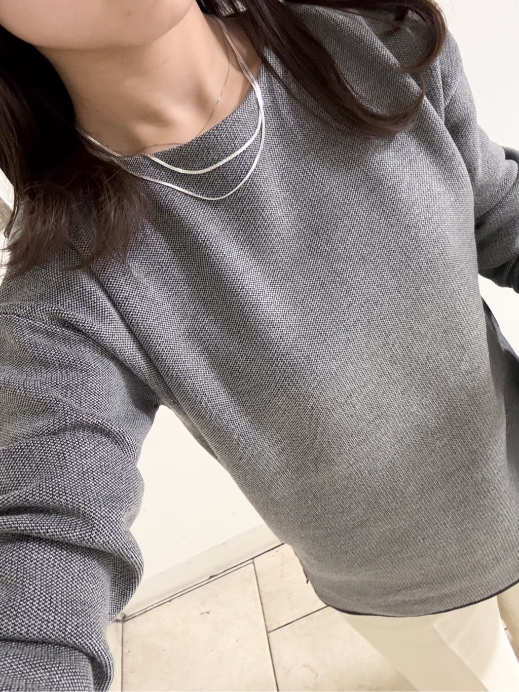 kahoさんの「INDIVI｜レイヤードチェーンネックレス」を使ったコーディネート