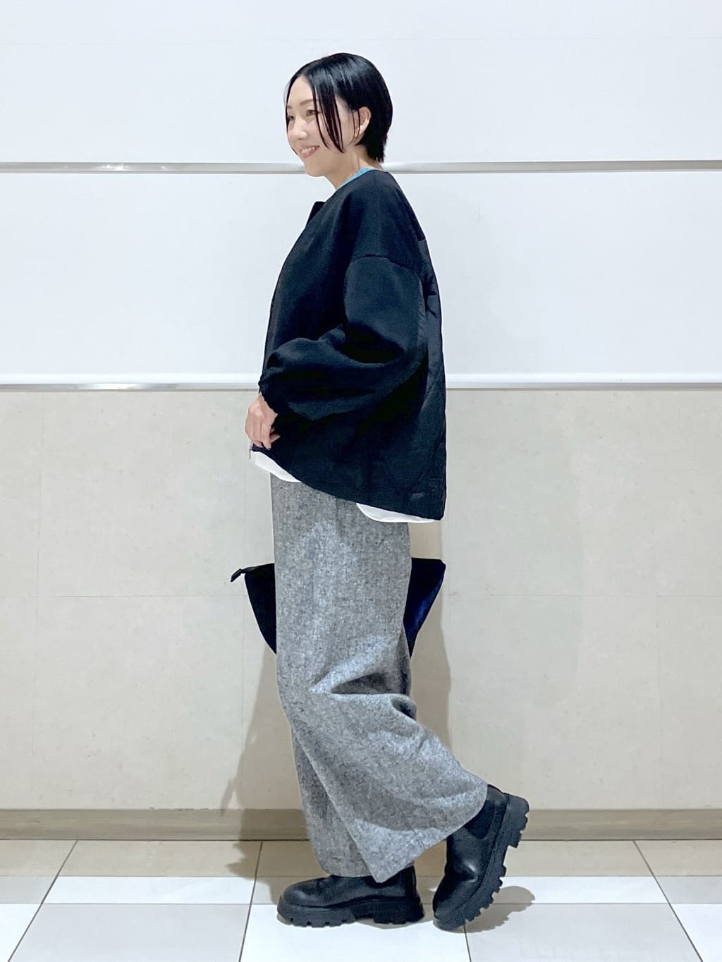 eriko さんの「Dessin｜ダンボールジップブルゾン」を使ったコーディネート