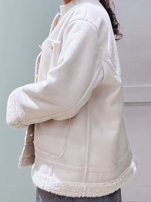 Komi☆さんの「grove｜【洗える】バックリブ切替ニット」を使ったコーディネート