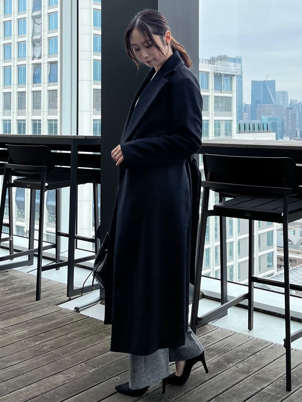 Saekoさんの「COUP DE CHANCE｜【日本製】ラメ入りツイードパンツ」を使ったコーディネート