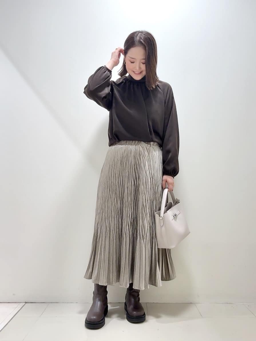 YUIさんの「UNTITLED｜【軽アウター/ミドル丈】ウールニットコーディガン」を使ったコーディネート