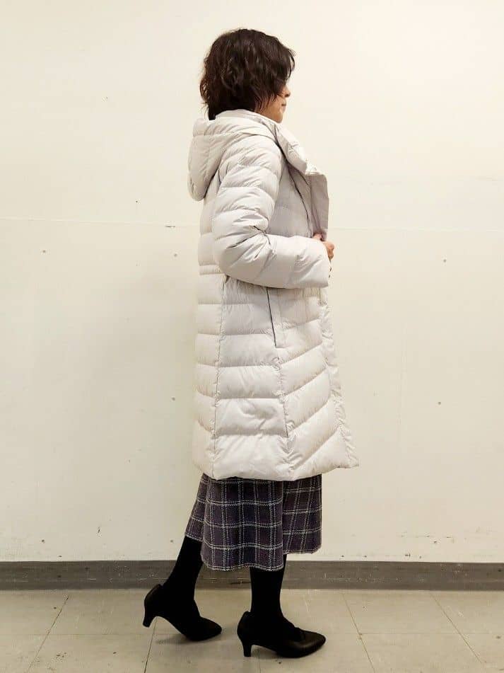 mayumayuさんの「Reflect｜【SS-4Lサイズ／ウエスト調整可】フーデッドロングダウンコート」を使ったコーディネート