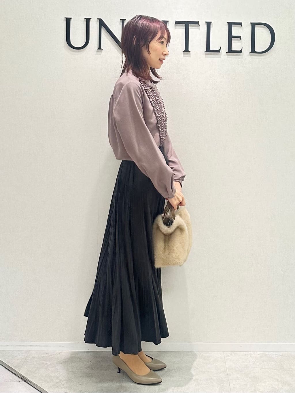 Miwaさんの「UNTITLED｜【着丈短め/柔らかな質感】ラムレザージャケット」を使ったコーディネート