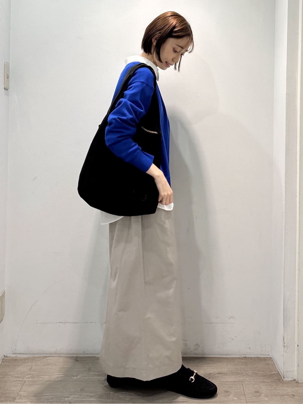 ぶまりんさんの「OPAQUE.CLIP｜ボートネックニット／エクストラファインメリノウール【THEシリーズ／洗濯機OK】」を使ったコーディネート