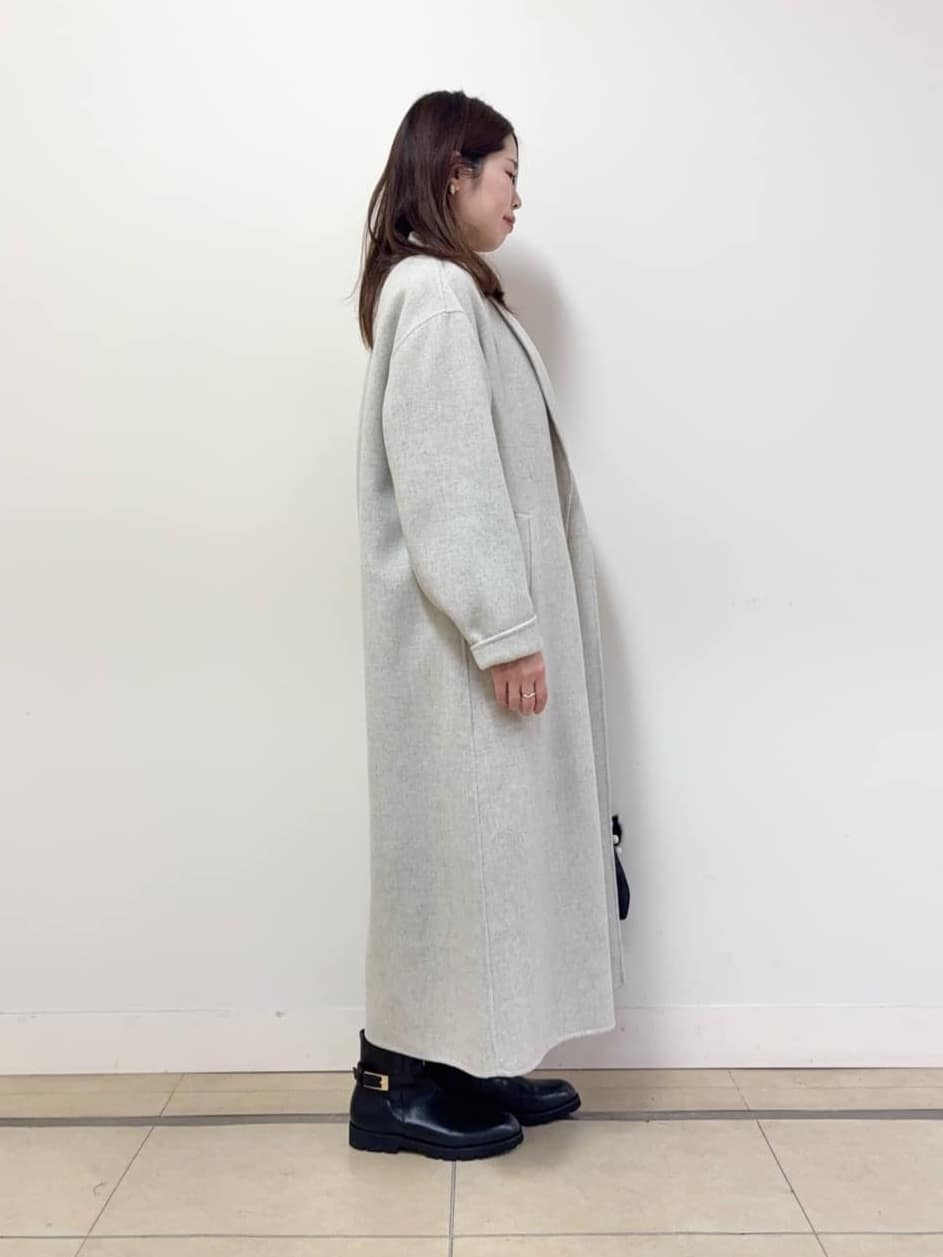 asamiさんの「UNTITLED｜【ロング丈/軽やか】テーラード　リバーコート」を使ったコーディネート