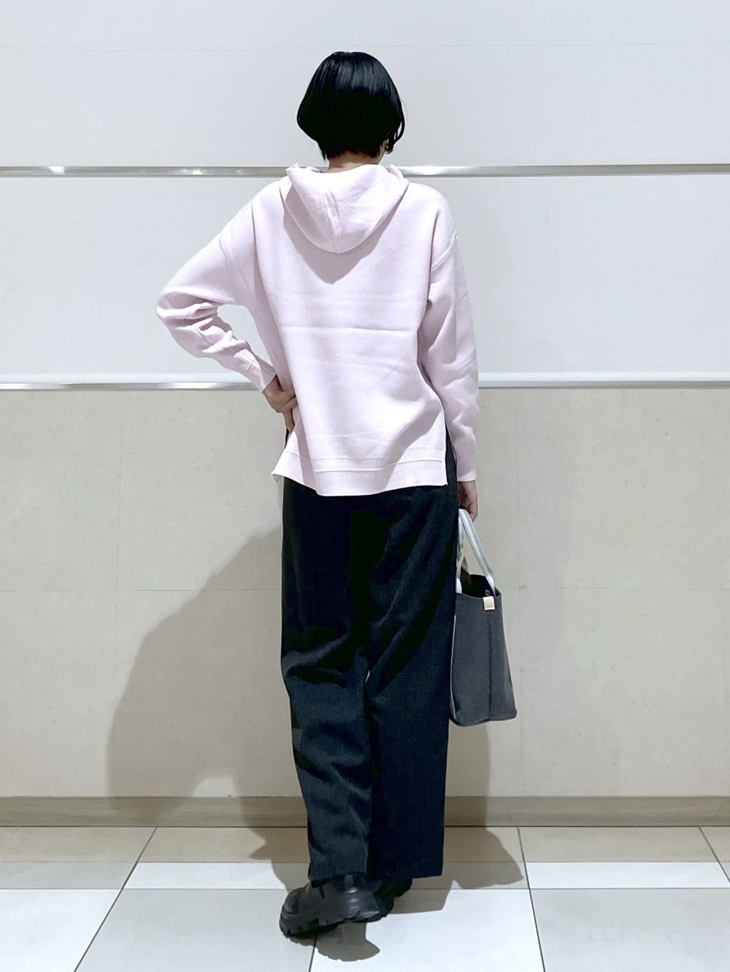 eriko さんの「Dessin｜【裏地付き/洗える】コンフォートワイドパンツ」を使ったコーディネート