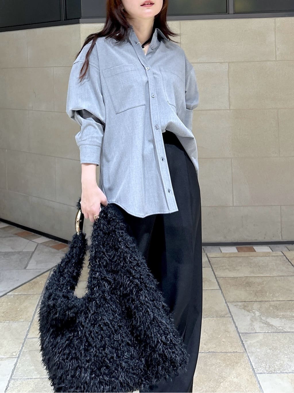 よねさんの「INDIVI｜Comfy SET UP｜イージーストレートワイドパンツ【セットアップ対応／通勤/カセット服】」を使ったコーディネート