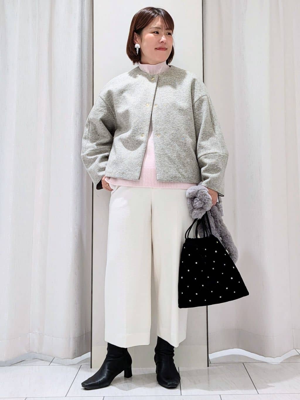Onumaさんの「UNTITLED｜【8色展開/洗える】ウールカシミヤ ハイネックニット」を使ったコーディネート