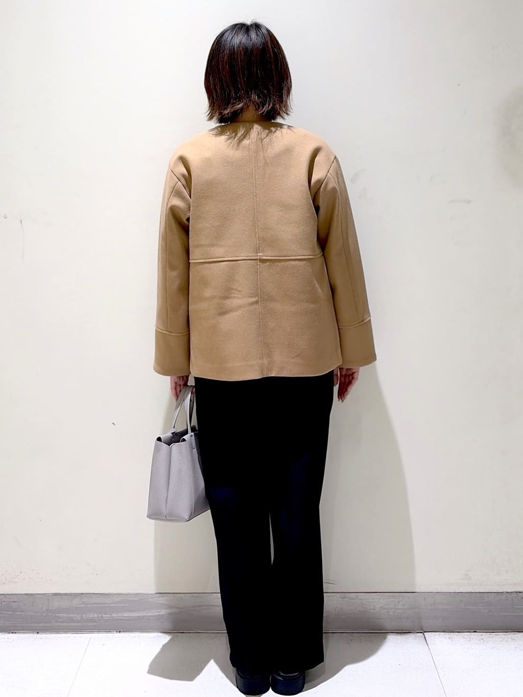 *mai*さんの「OPAQUE.CLIP｜ウールライクメルトンノーカラーコート【洗濯機洗い可】」を使ったコーディネート