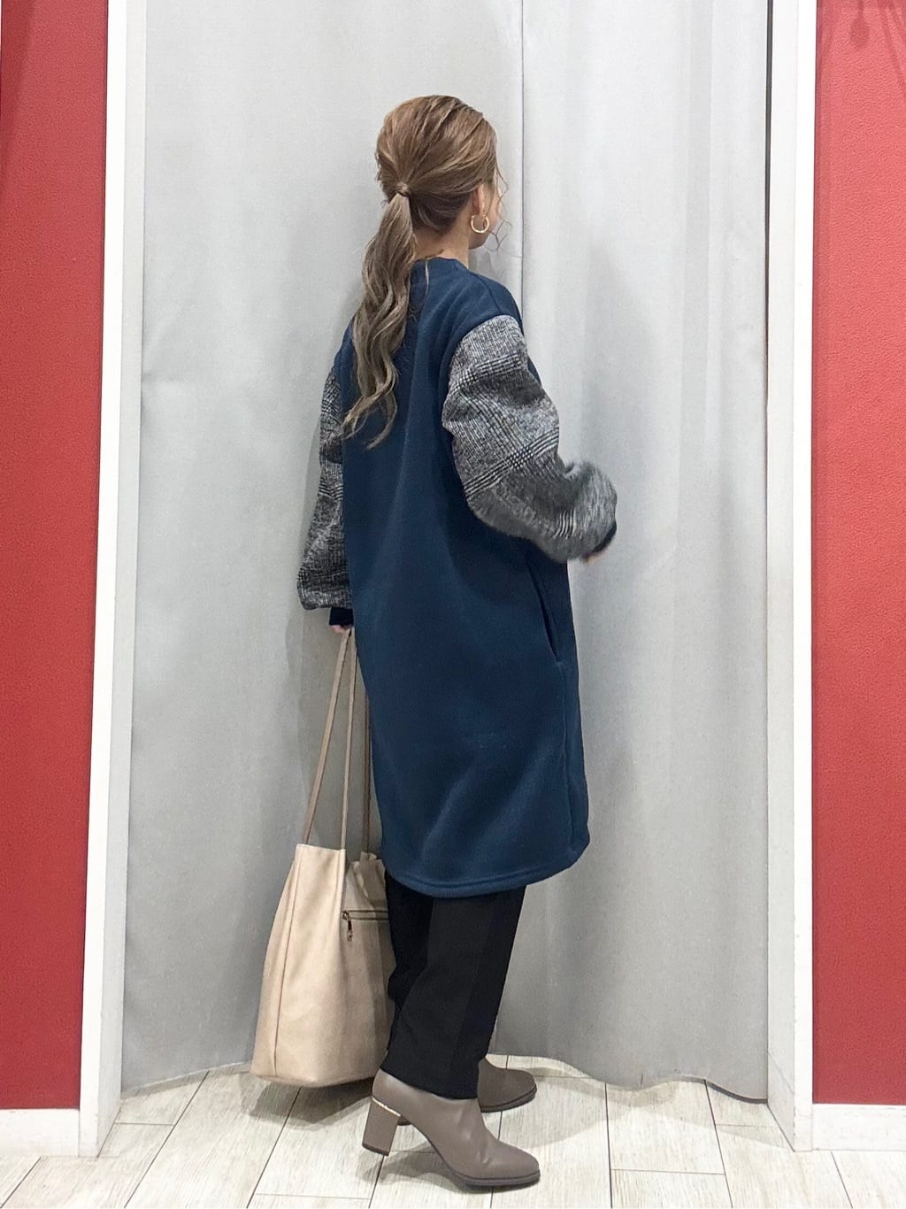 shioさんの「SHOO･LA･RUE｜【あったか/S-LL】お袖チェック裏起毛チュニック」を使ったコーディネート