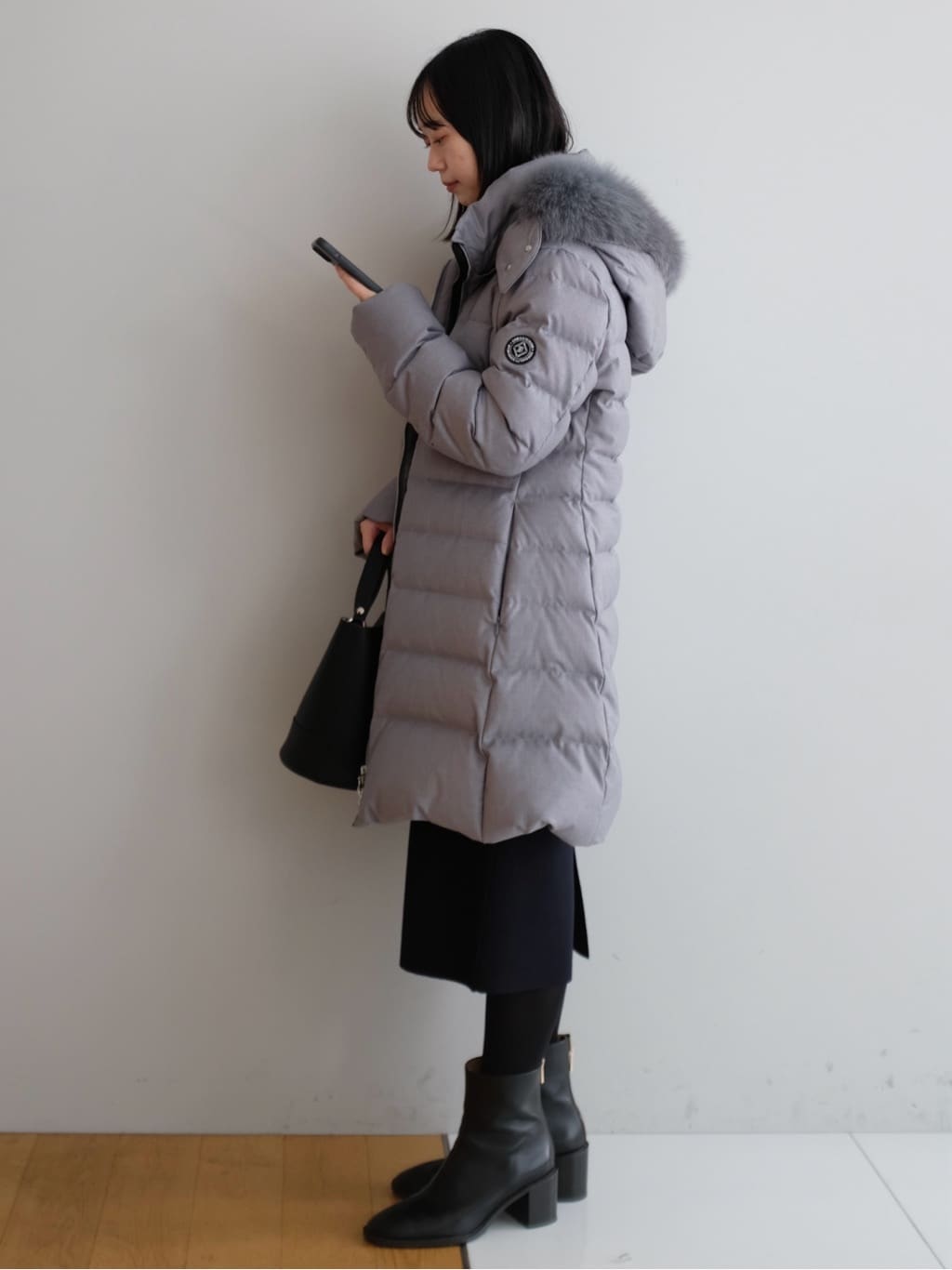 Kishimotoさんの「DRESSTERIOR｜◆ショートブーツ」を使ったコーディネート