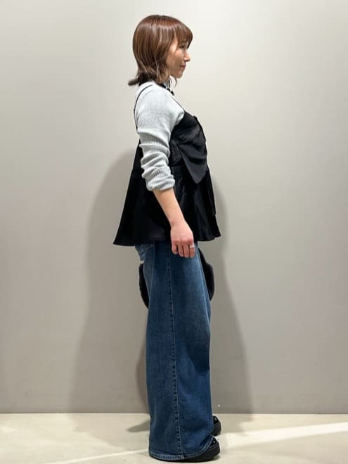 miyuさんの「OPAQUE.CLIP｜ハイネックリブニット【洗濯機OK】」を使ったコーディネート