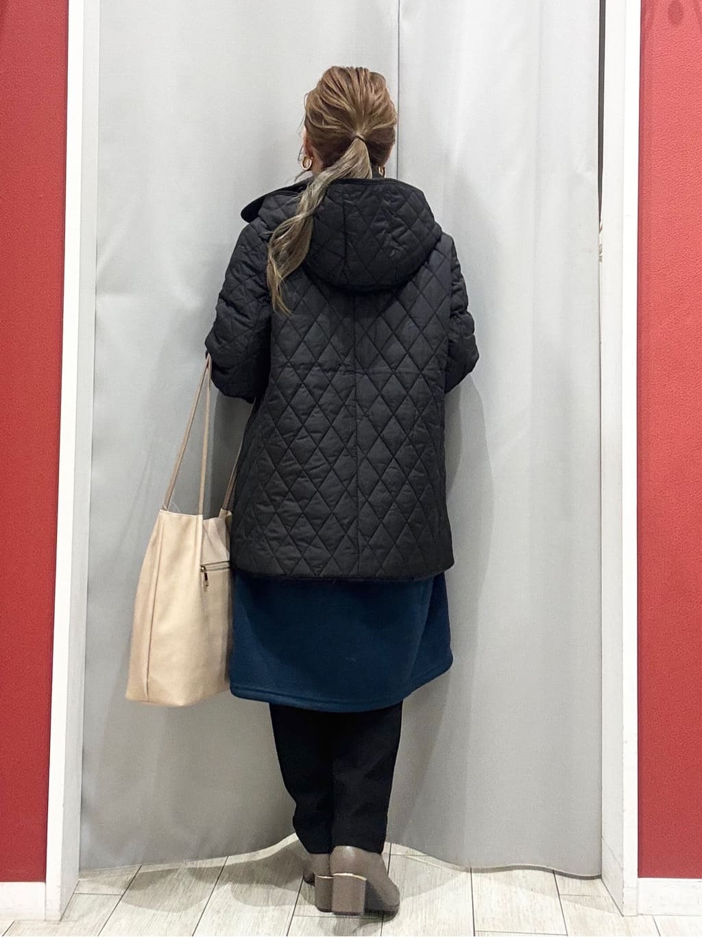 shioさんの「SHOO･LA･RUE｜【あったか/S-LL】お袖チェック裏起毛チュニック」を使ったコーディネート